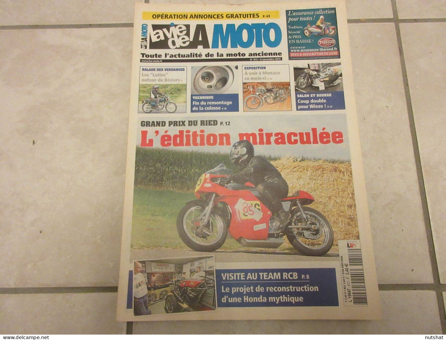 LA VIE DE LA MOTO LVM 813 11.14 HONDA RCB 941 RENE GILLET GNOME Et RHONE 500 D4 - Auto/Moto