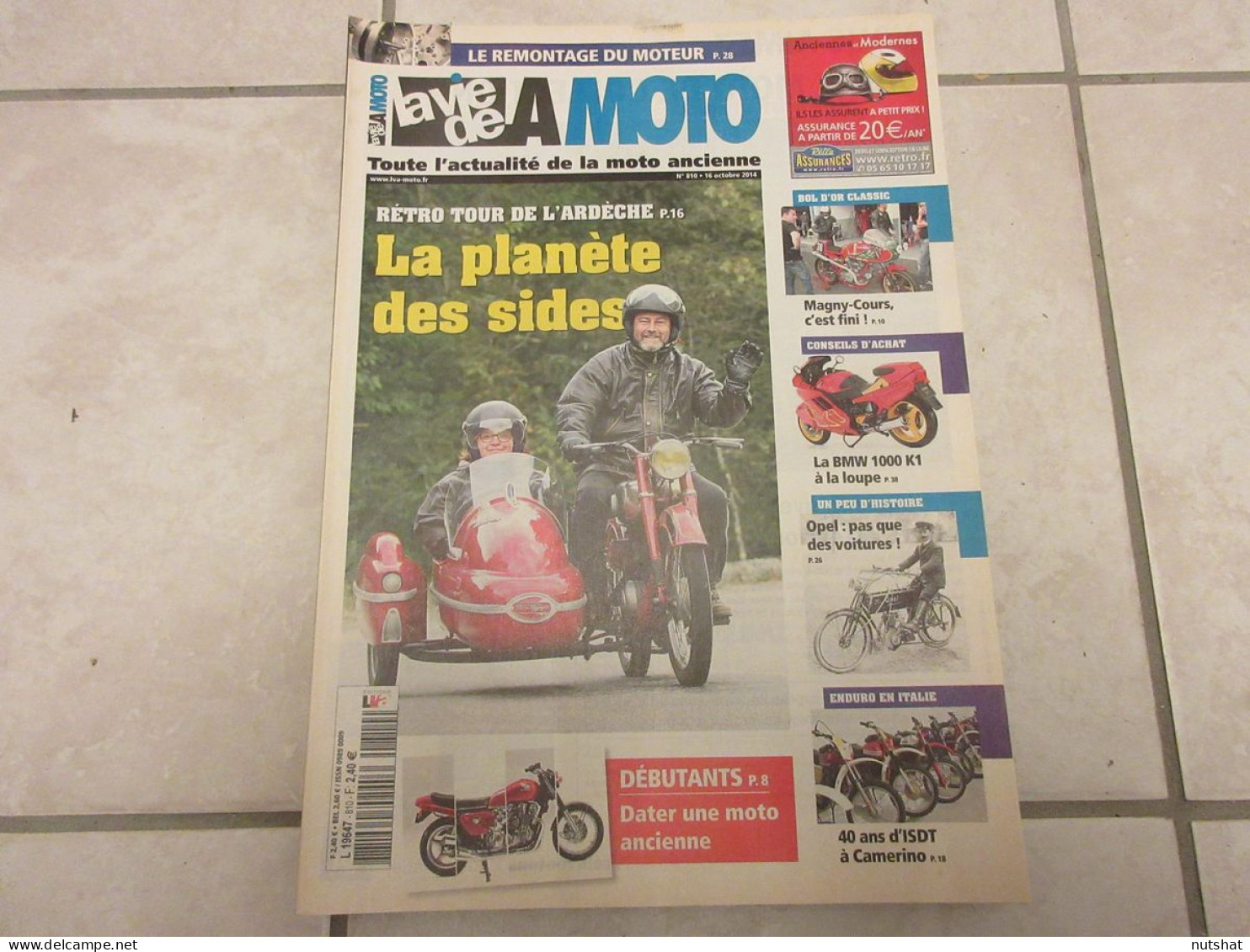 LA VIE DE LA MOTO LVM 810 10.14 MOTOS OPEL BMW K1 COMMENT DATER Sa MOTO ANCIENNE - Auto/Motorrad