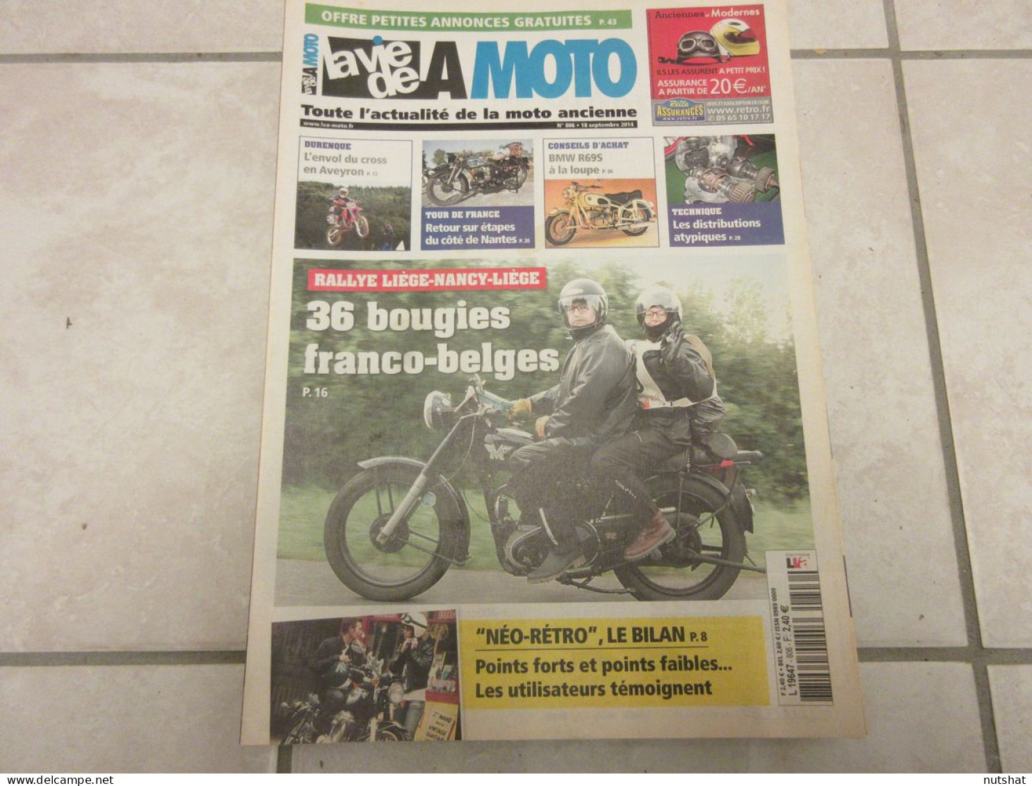 LA VIE DE LA MOTO LVM 806 09.14 NEANDER En FER BMW R69S MOTOCROSS A DURENQUE - Auto/Moto