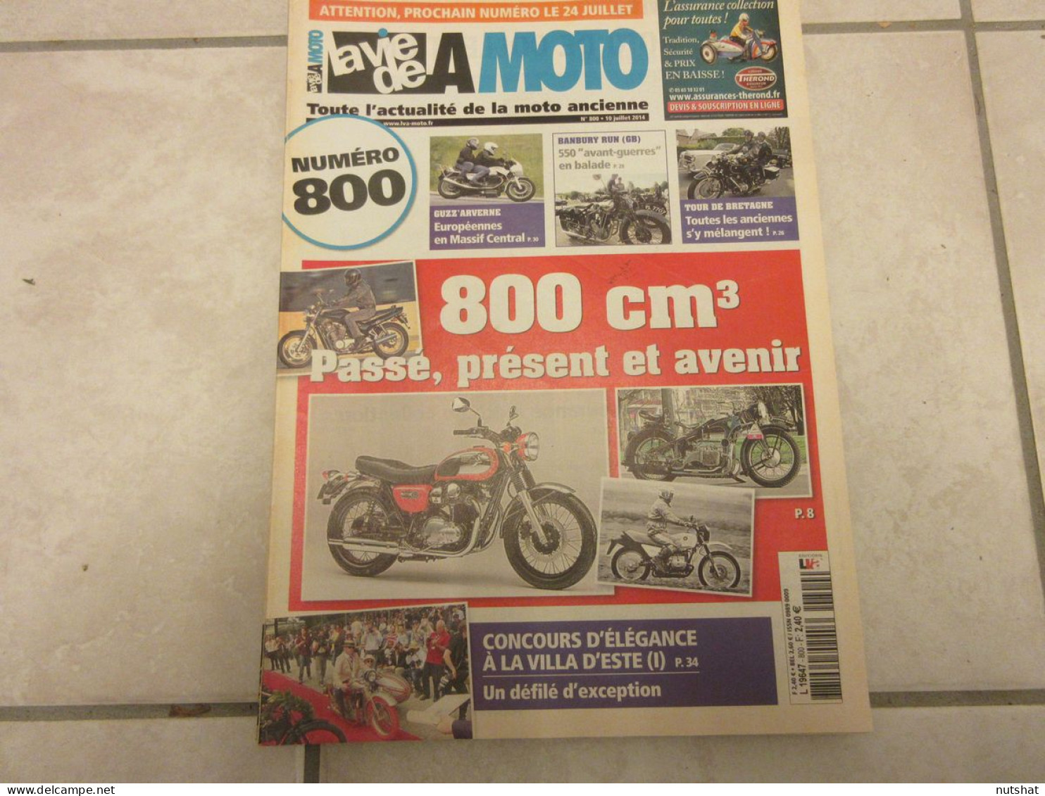 LA VIE DE LA MOTO LVM 800 07.14 GNOME Et RHONE AX2 MOTOS 800cc NORBERT RIEDEL  - Auto/Motorrad