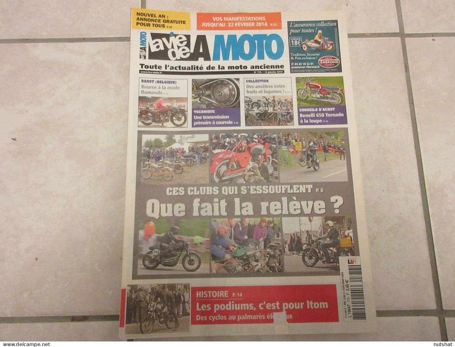 LA VIE DE LA MOTO LVM 776 01.14 BENELLI 650 TORNADO CYCLOMOTEURS RACERS ITOM - Auto/Motorrad