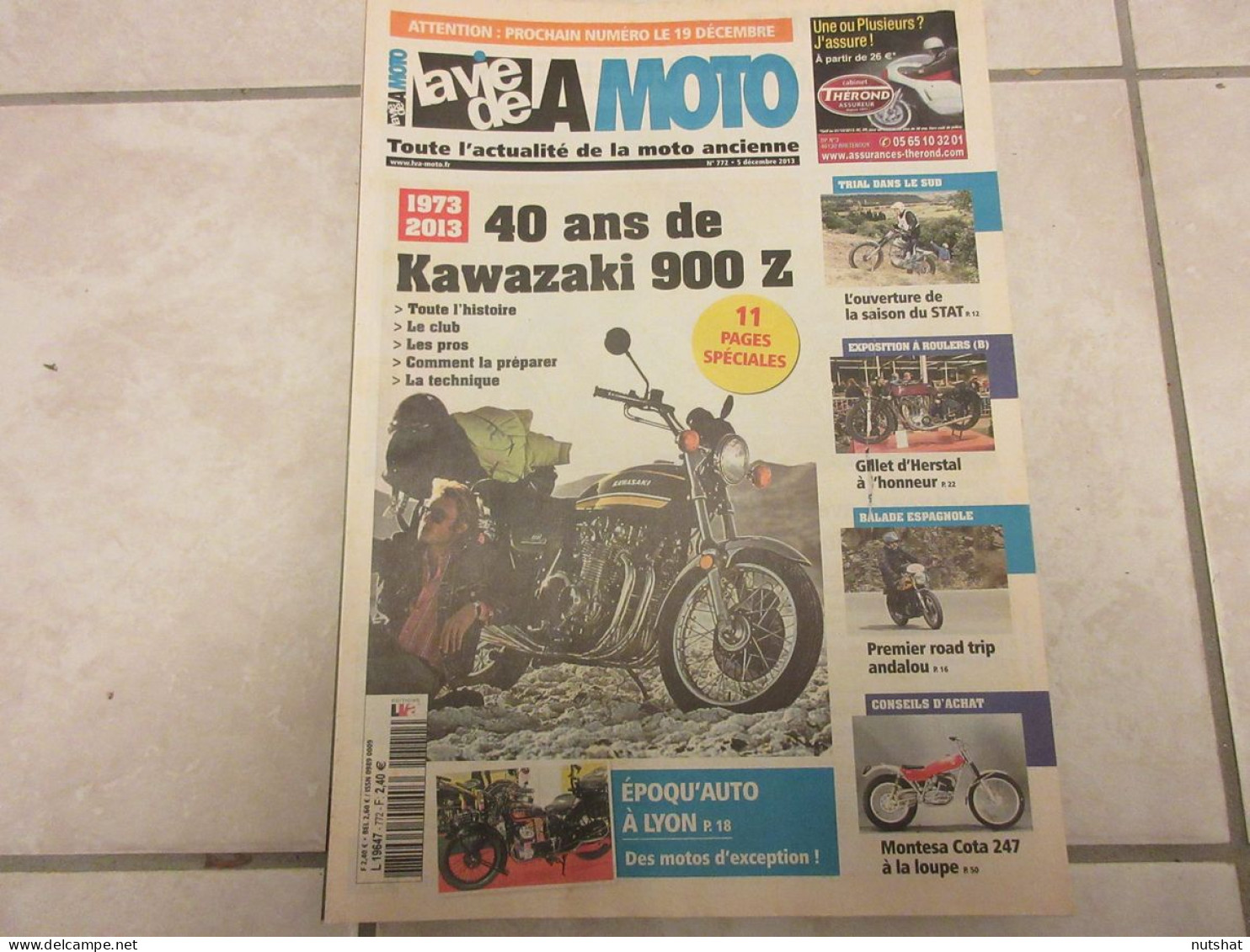 LA VIE DE LA MOTO LVM 772 12.13 SPECIAL I40 ANS KAWAZAKI 900Z MONTESA COTA 247 - Auto/Moto