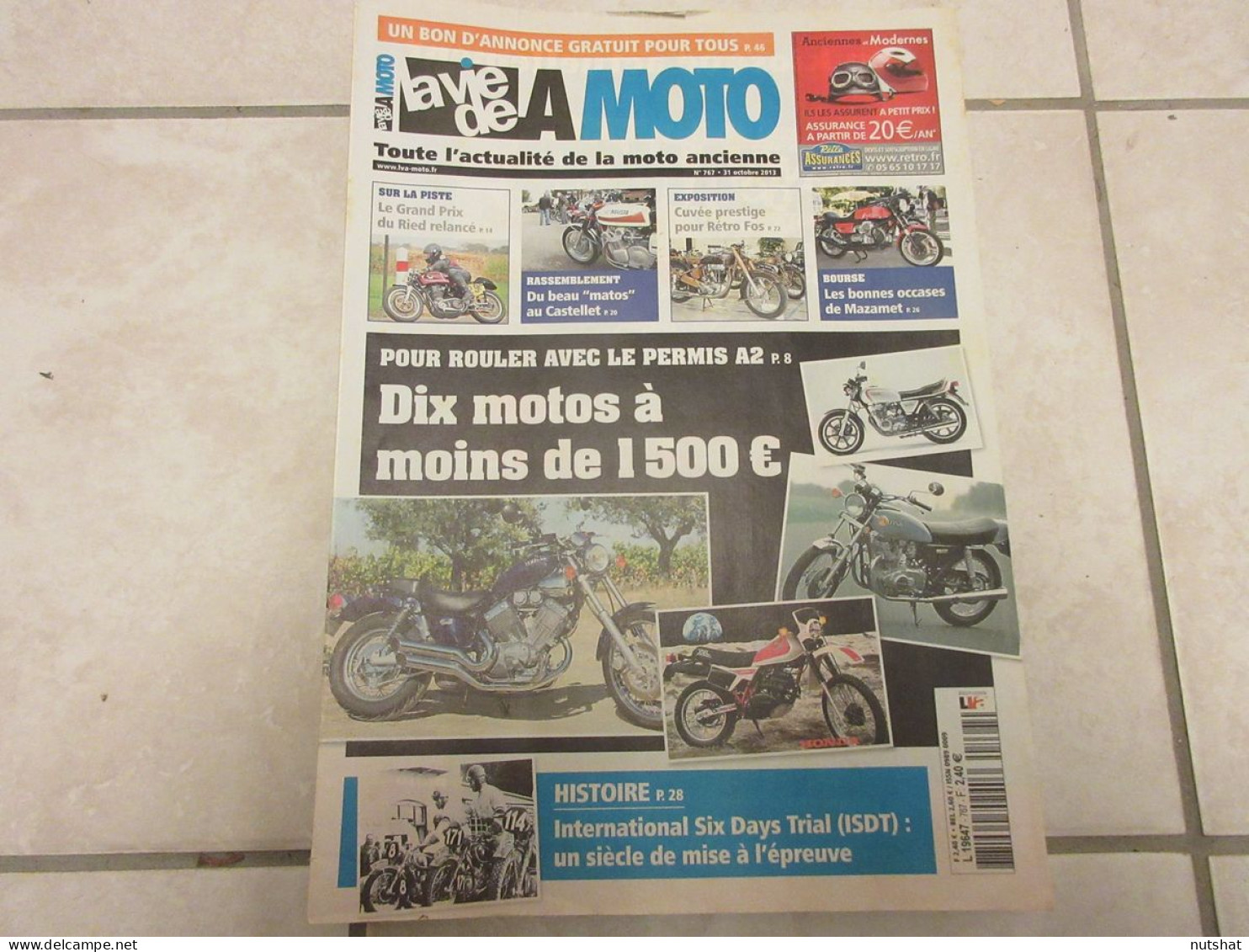 LA VIE DE LA MOTO LVM 767 10.13 100 ANS De SIX DAYS TRIAL CYCLOS MOTEUR MARQUET - Auto/Motorrad