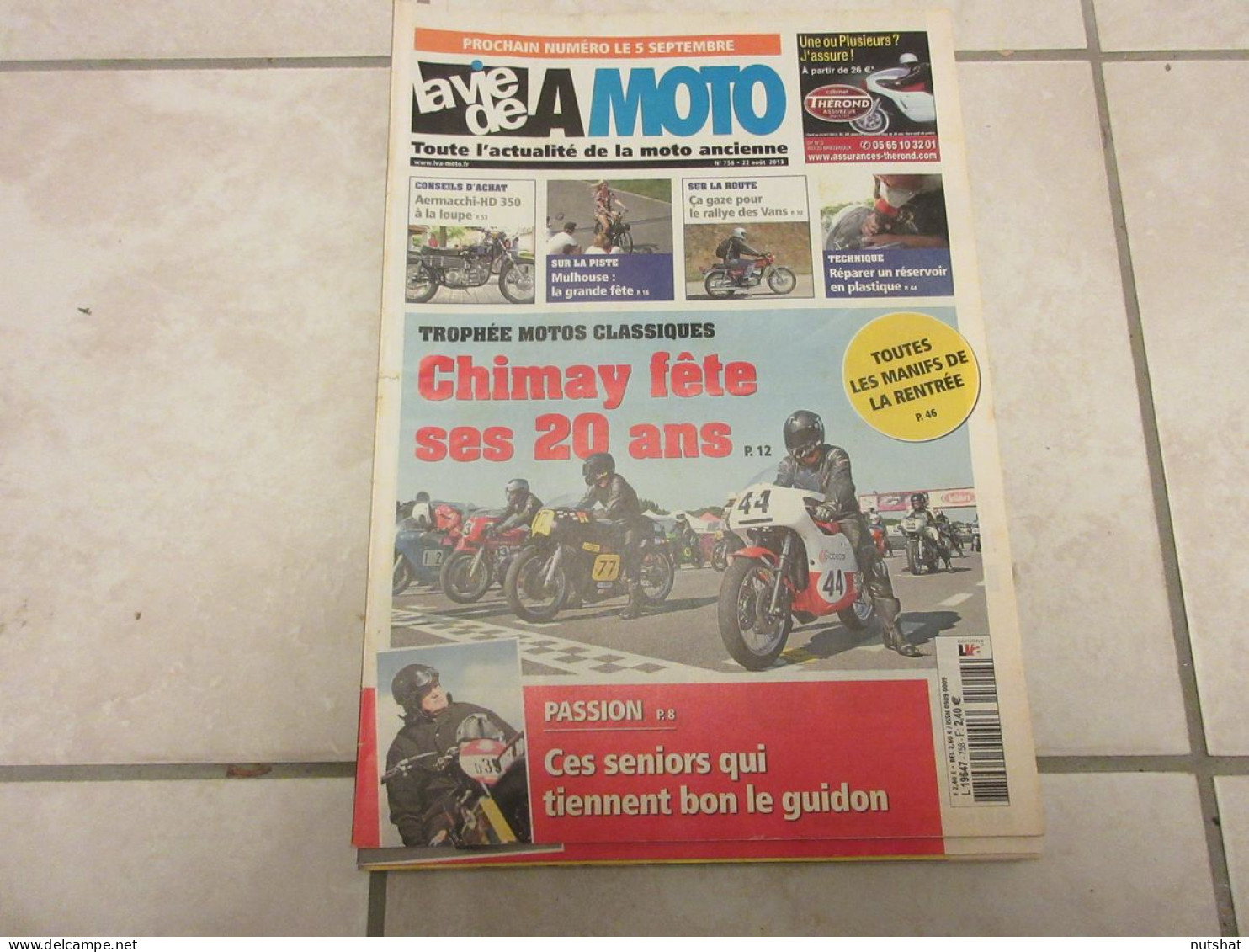 LA VIE DE LA MOTO LVM 758 08.13 AERMACCHI HD350 20 ANS De CHIMAY MOTO MOSQUITO   - Auto/Moto