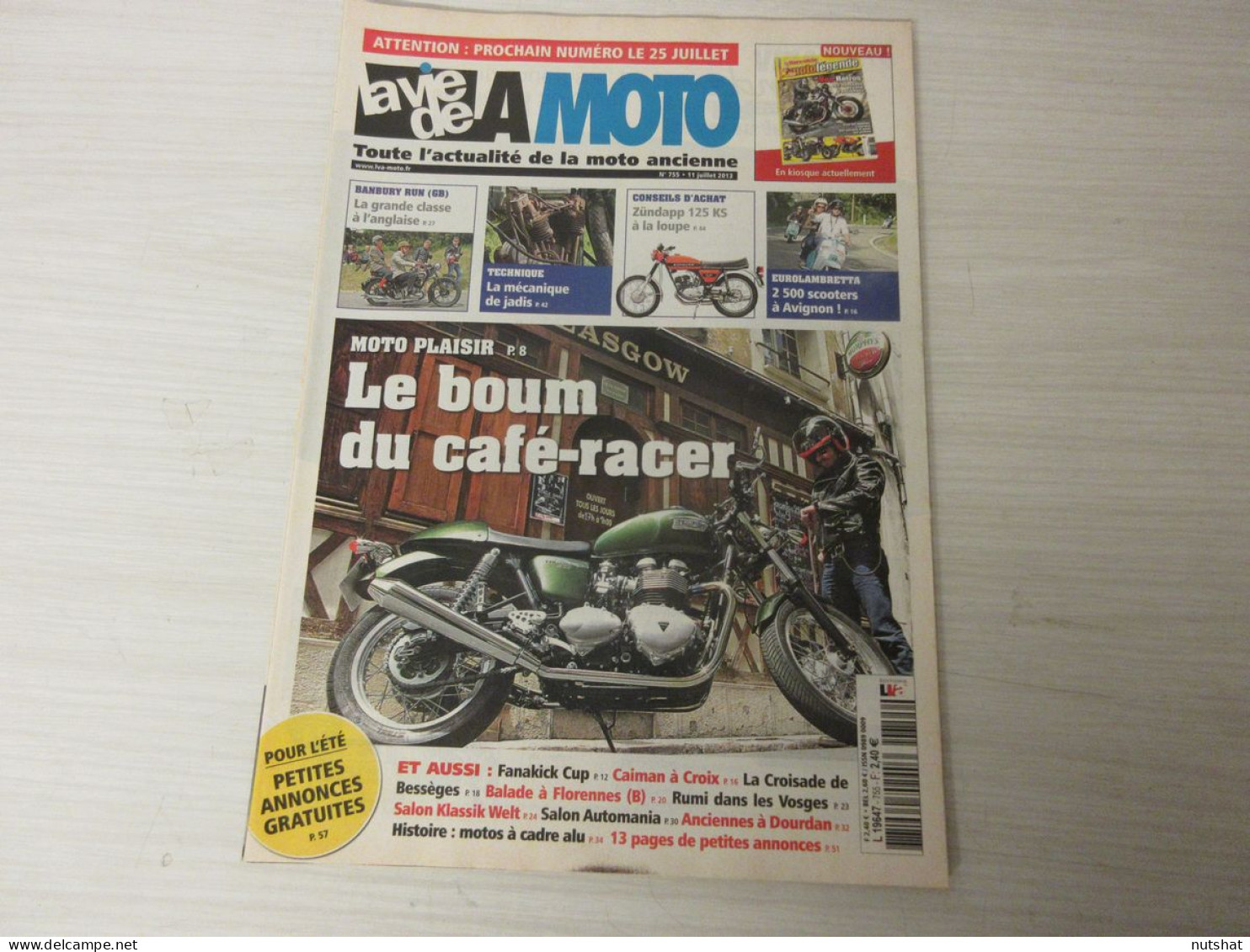 LA VIE DE LA MOTO LVM 755 07.13 ZUNDAPP 125 KS Le CAFE-RACER MOTO ALU EARLES - Auto/Motorrad