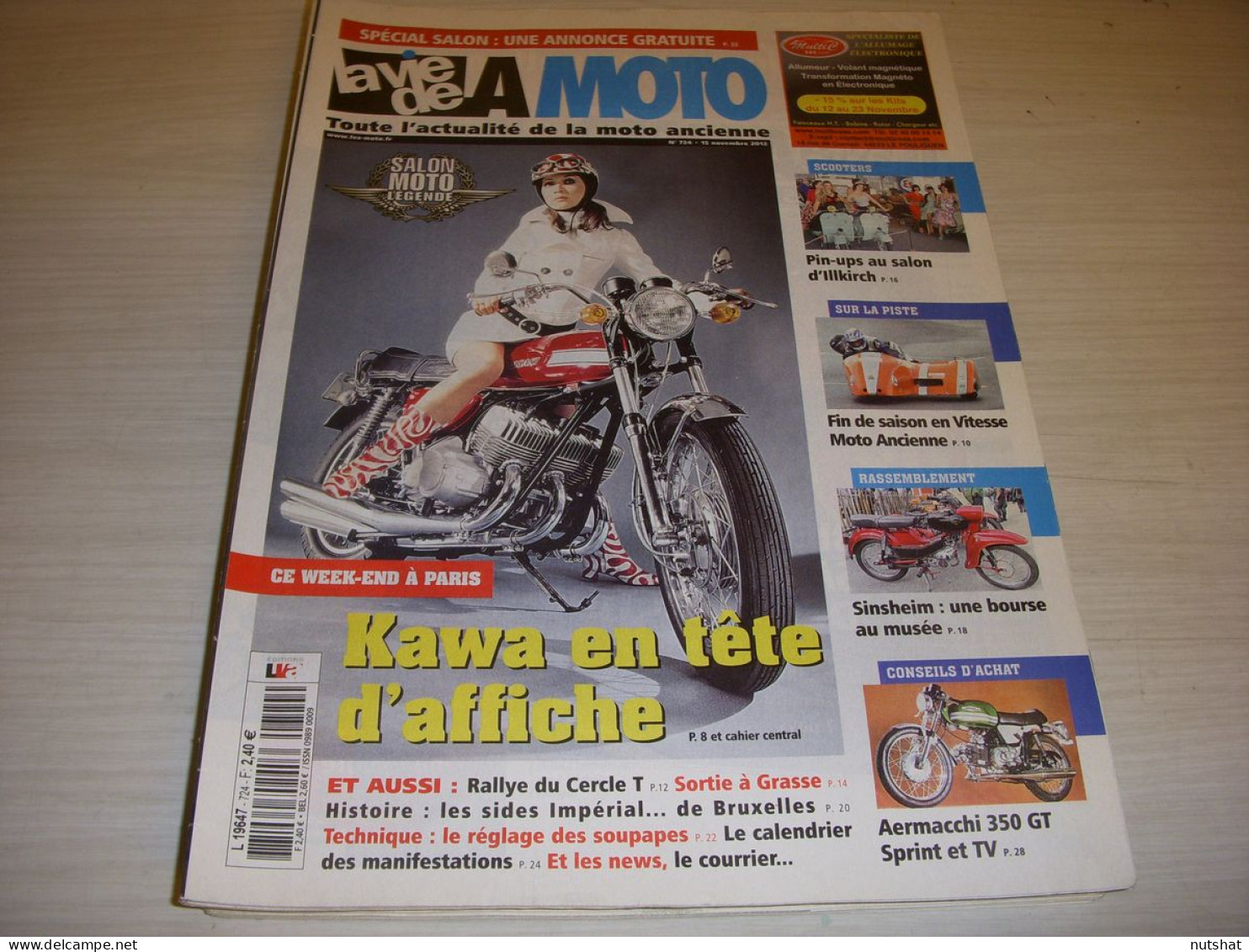 LA VIE DE LA MOTO LVM 724 11.12 AERMACCHI 350 GT SPRINT Et TV SIDE VERVROEGEN - Auto/Motorrad