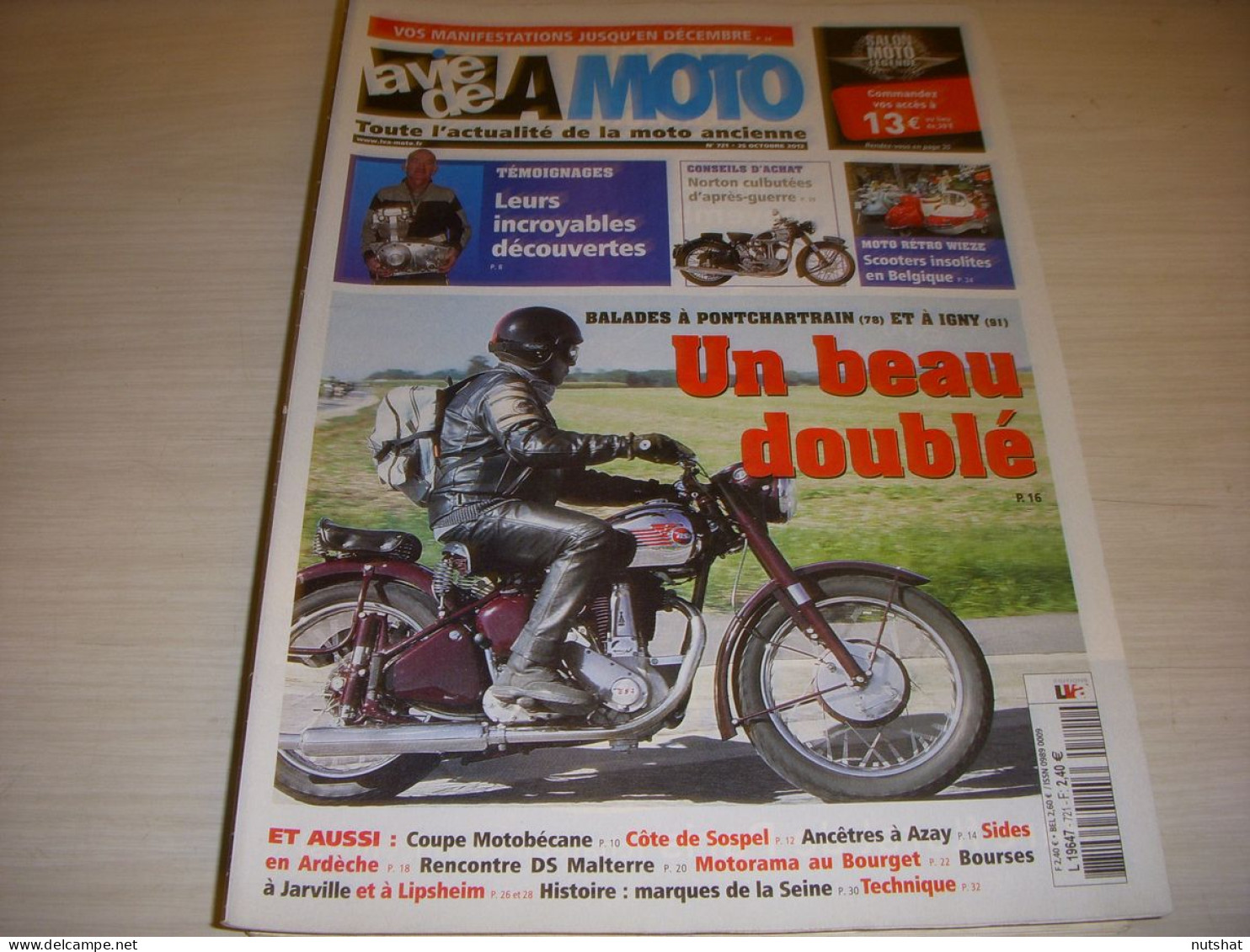 LA VIE DE LA MOTO LVM 721 10.12 NORTON CULBUTES APRES GUERRE MOTOS GEM - Auto/Motorrad