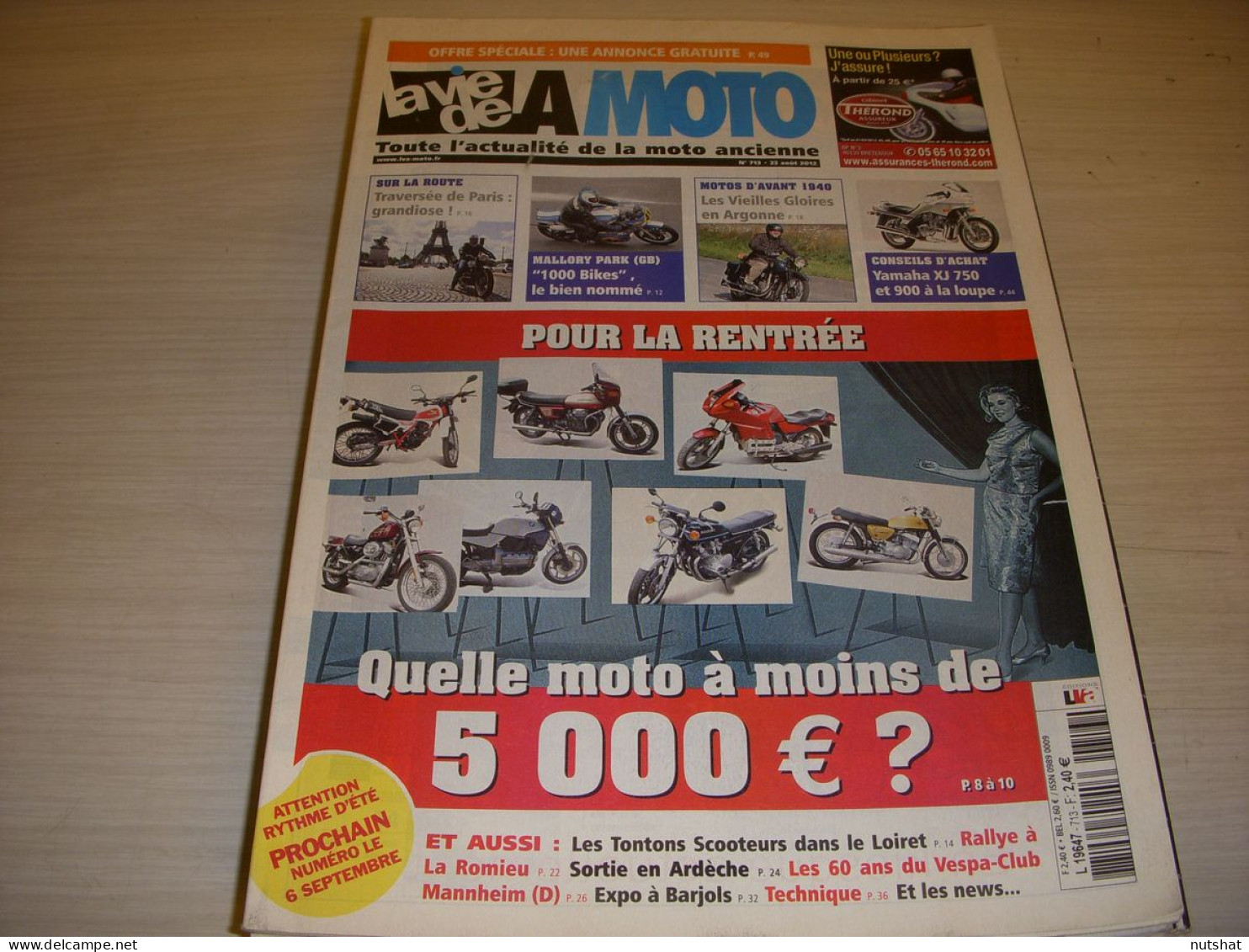 LA VIE DE LA MOTO LVM 713 08.12 YAMAHA 750 Et 900 XJ MARQUES MOTOS SEINE - Auto/Motorrad