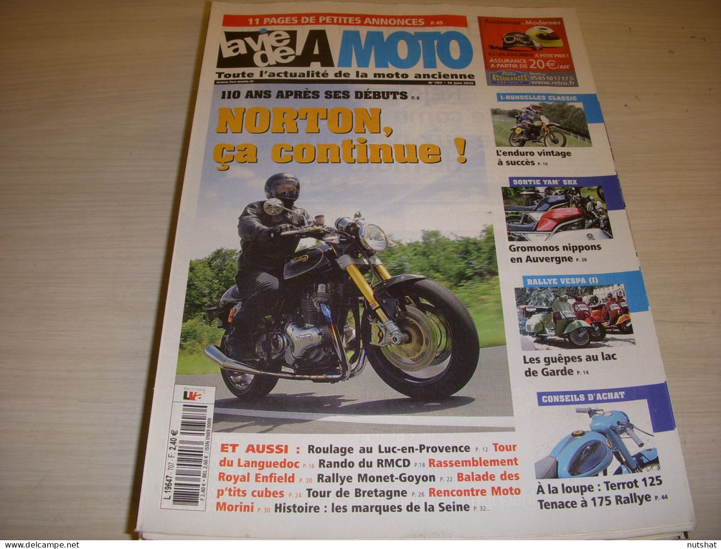 LA VIE DE LA MOTO LVM 707 06.12 110 ANS De NORTON TERROT 125 TENACE - 175 RALLYE - Auto/Moto