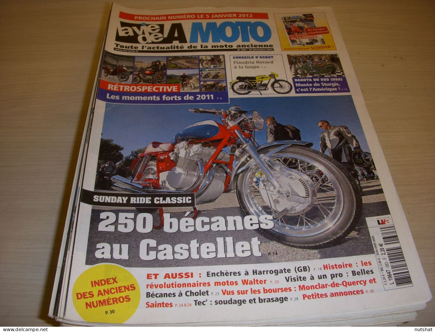 LA VIE DE LA MOTO LVM 683 12.11 FLANDRIA RECORD MOTOS WALTER MUSEE De STURGIS    - Auto/Moto