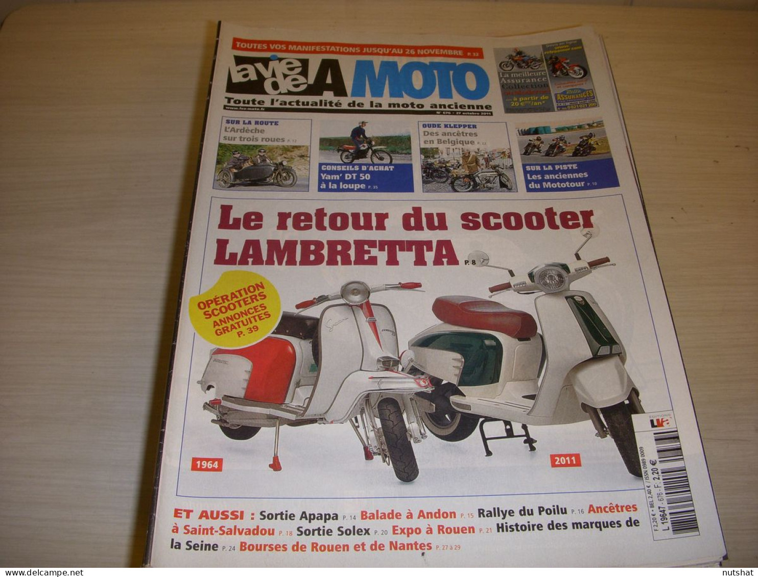 LA VIE DE LA MOTO LVM 676 10.11 YAMAHA DT 50 SCOOTER LAMBRETTA 1964 2011 - Auto/Moto