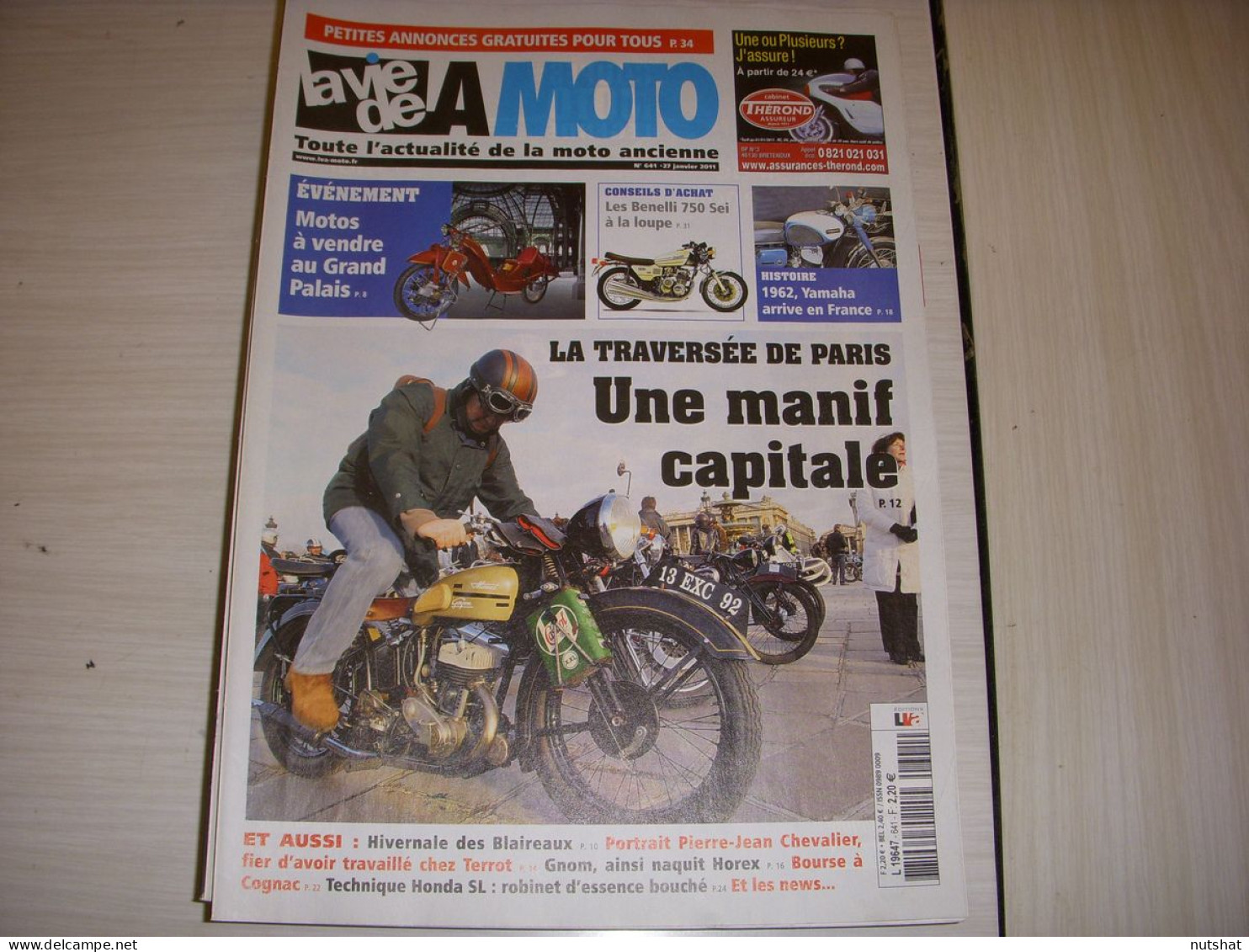 LA VIE DE LA MOTO LVM 641 01.11 BENELLI 750 SEI YAMAHA GNOM D’OBERURSEL  - Auto/Motorrad