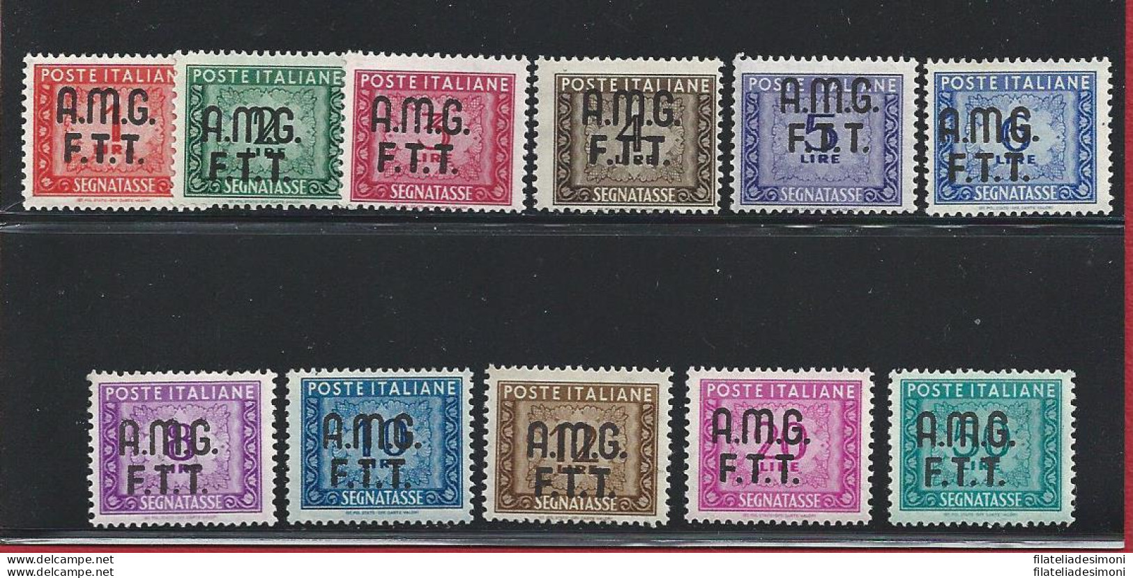 1947-49 TRIESTE A - Segnatasse N° 5/15 MNH ** - Otros & Sin Clasificación