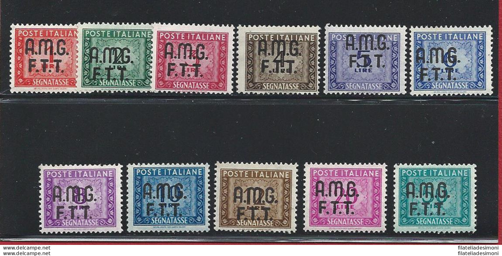 1947-49 TRIESTE A - Segnatasse N° 5/15 MNH ** - Other & Unclassified