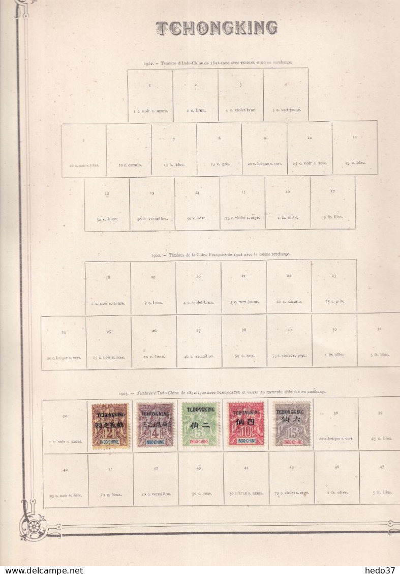 Tch'ong-K'ing - Collection - Neufs Sans Gomme / Oblitérés - B/TB - Unused Stamps