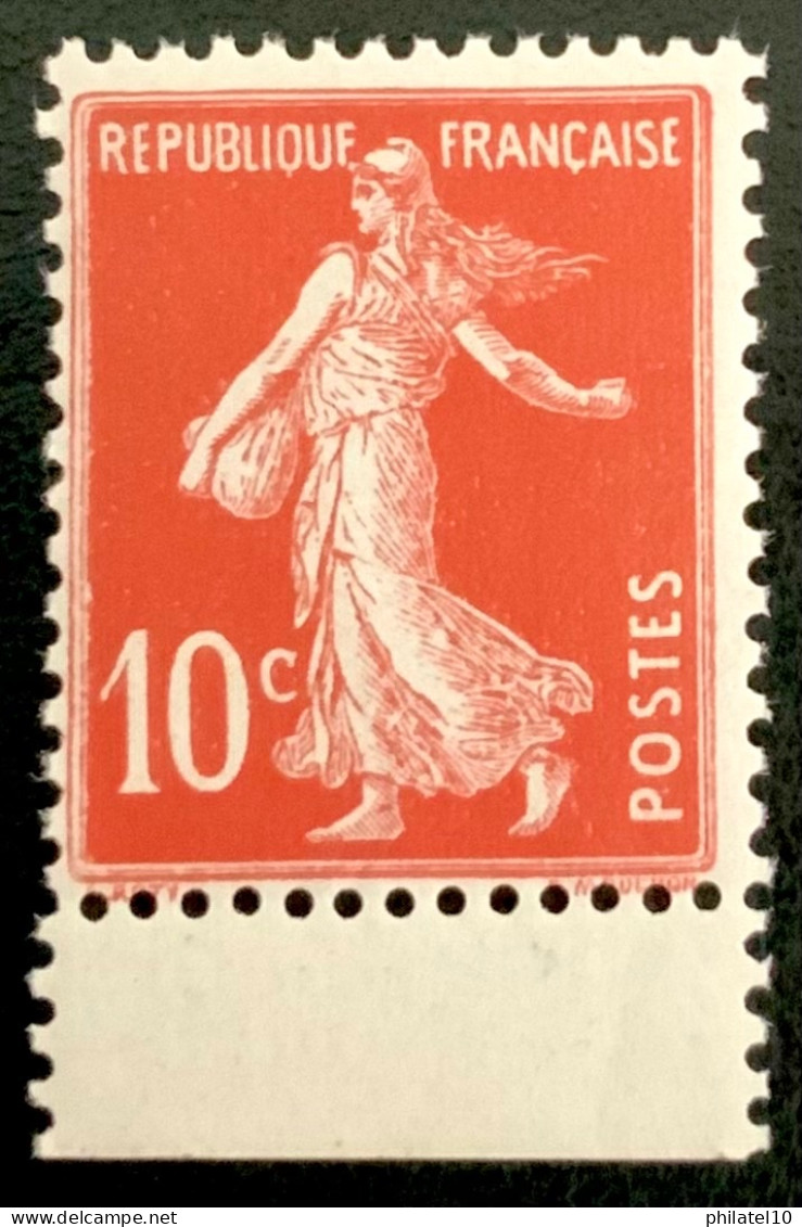 1907 FRANCE N 138 TYPE SEMEUSE CAMEE - NEUF** - 1906-38 Säerin, Untergrund Glatt