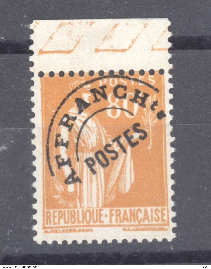 France  -  Préos  :  Yv  75  **  Fausse Surcharge - 1893-1947