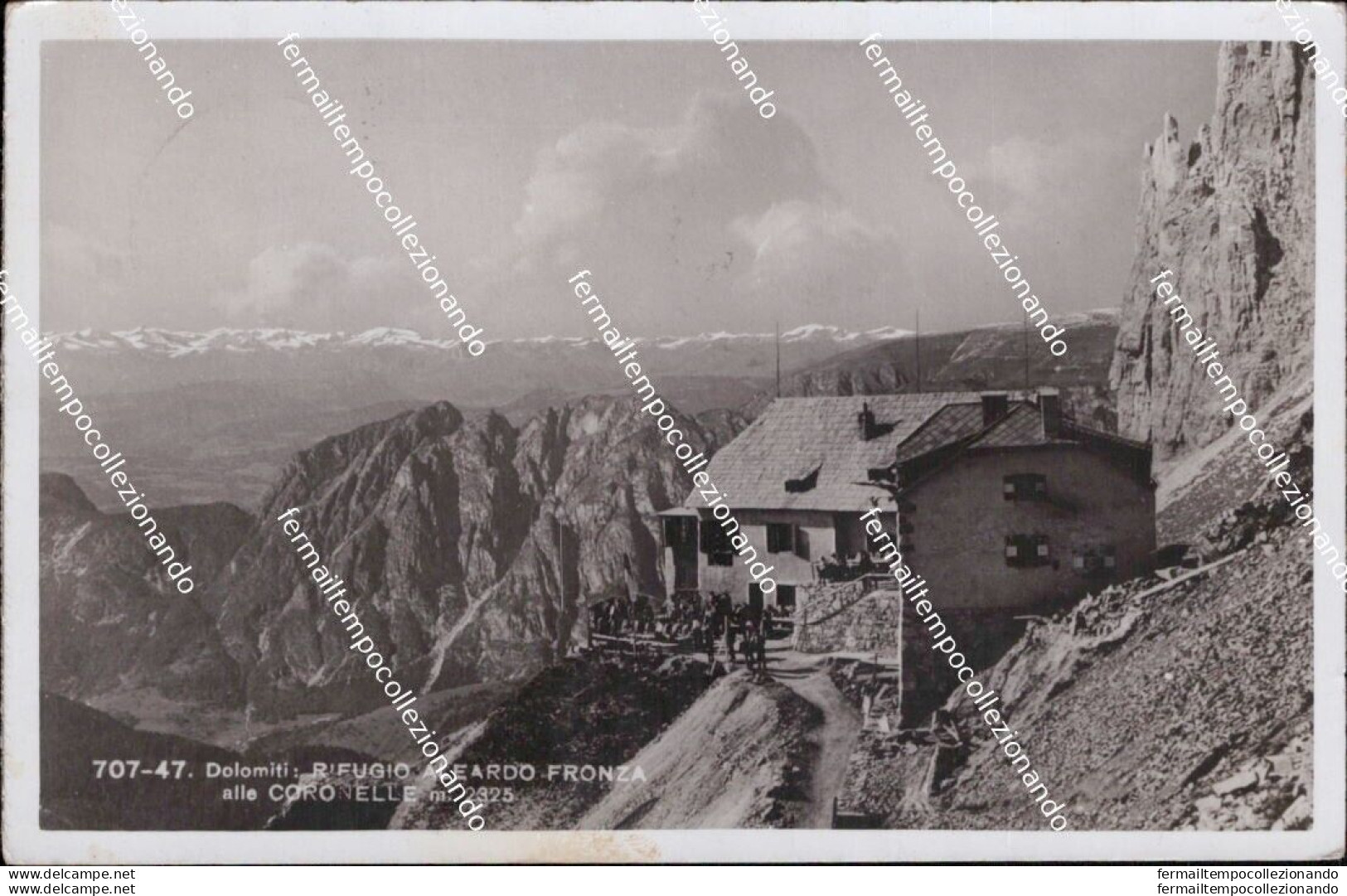 Be716 Cartolina Dolomiti Rifugio Aleardo Fronza Provincia Di Trento Trentino - Trento