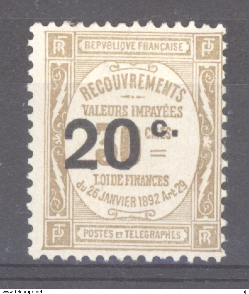 France  -  Taxes  :  Yv  49  (*) - 1859-1959 Neufs