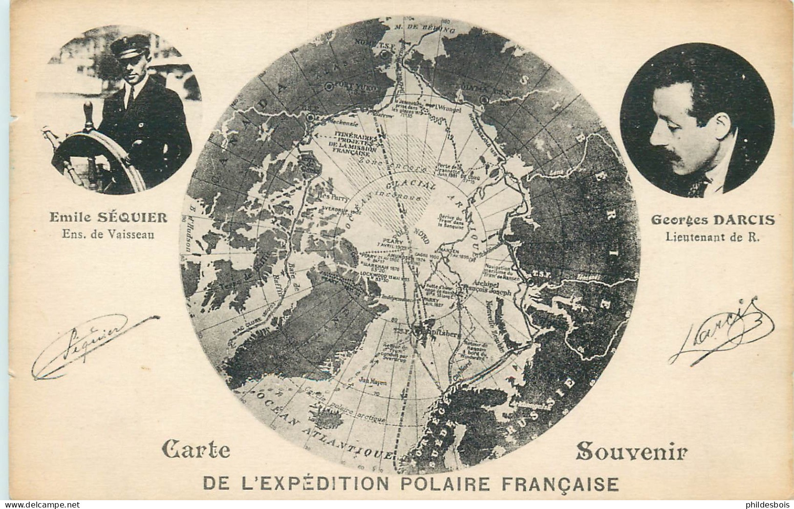 EXPEDITION POLAIRE FRANCAISE   Carte Souvenir - Sonstige & Ohne Zuordnung