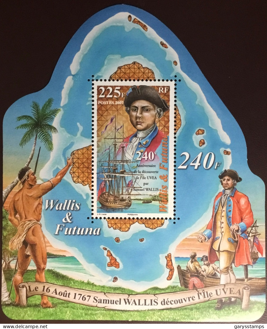 Wallis Et Futuna 2007 Discovery Anniversary Minisheet MNH - Ungebraucht