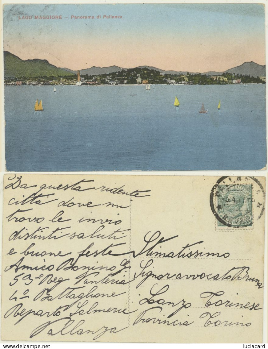 PALLANZA -VERBANIA -PANORAMA 1917 - Verbania