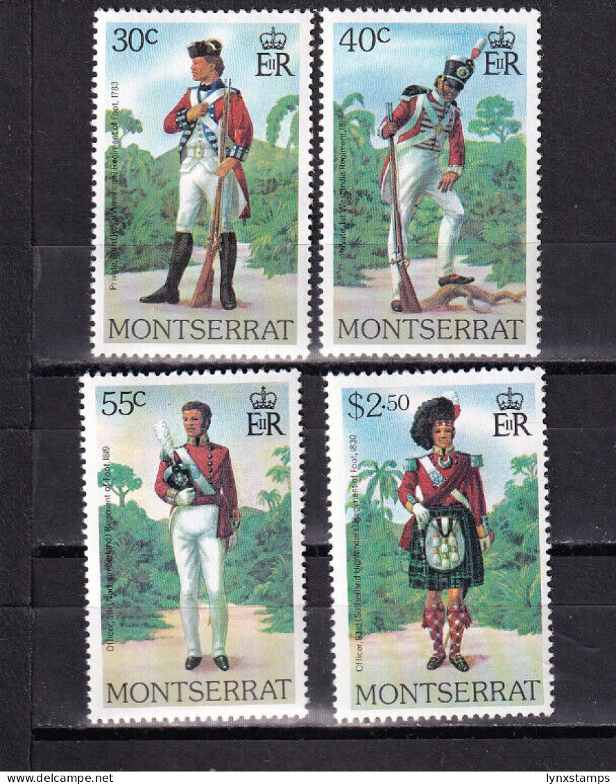 LI07 Montserrat 1979 Military Uniforms Mint Hinged Stamps Full Set - Montserrat