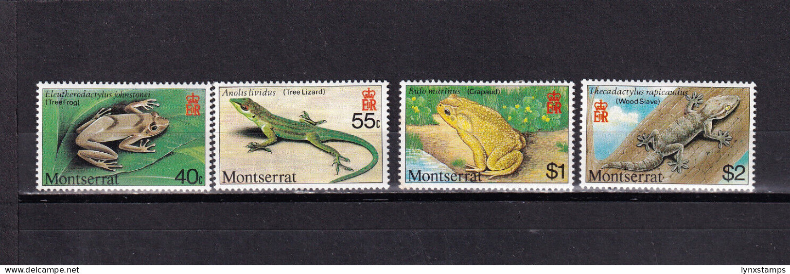 LI07 Montserrat 1980 Reptiles And Amphibians Mint Hinged Stamps Full Set - Montserrat