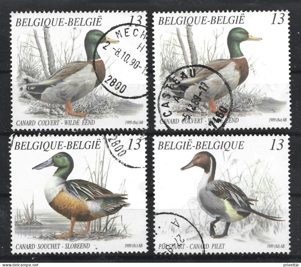 Belgie 1989 Ducks Y.T. 2332/2335 (0) - Usados