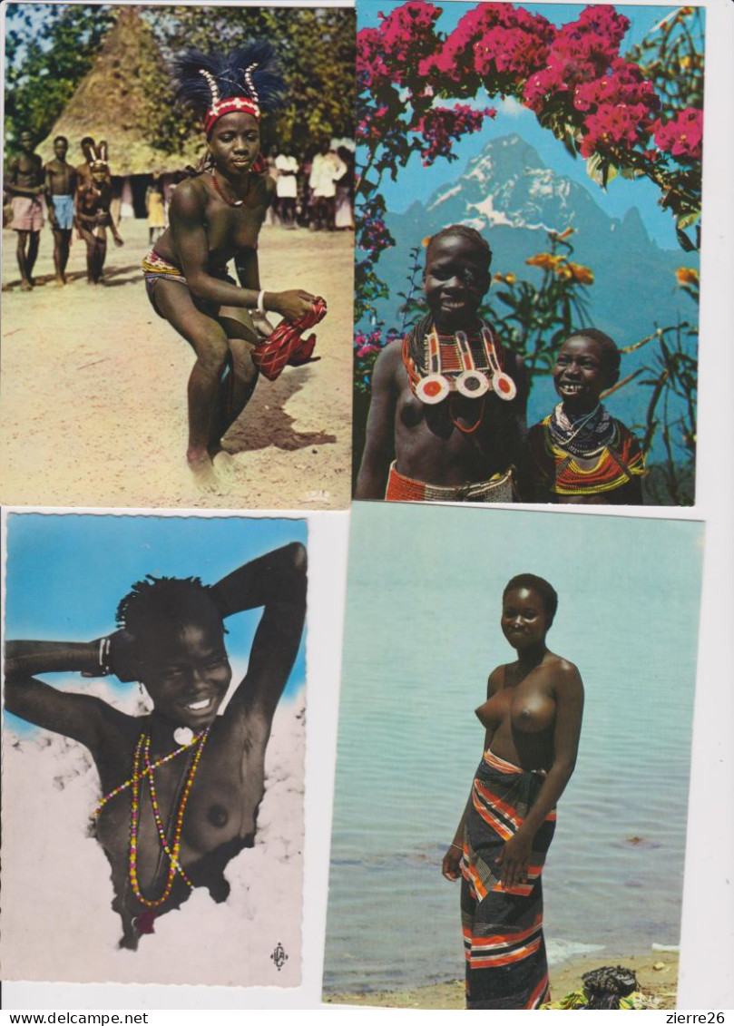 Colonies Françaises Afrique Noire Super Lot Femmes  Seins Nus Scènes De Vie France Port Offert - Zonder Classificatie