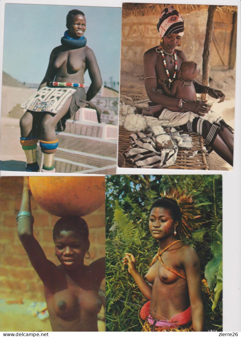 Colonies françaises Afrique noire super lot femmes  seins nus scènes de vie France port offert