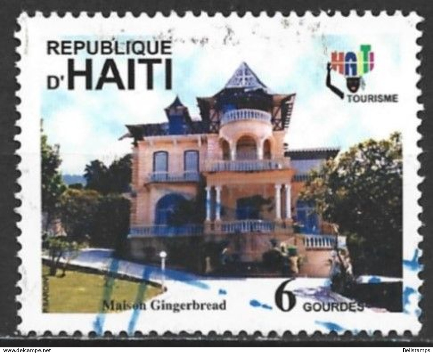 Haiti 2000. Scott #923 (U) Tourism, Gingerbread House - Haïti