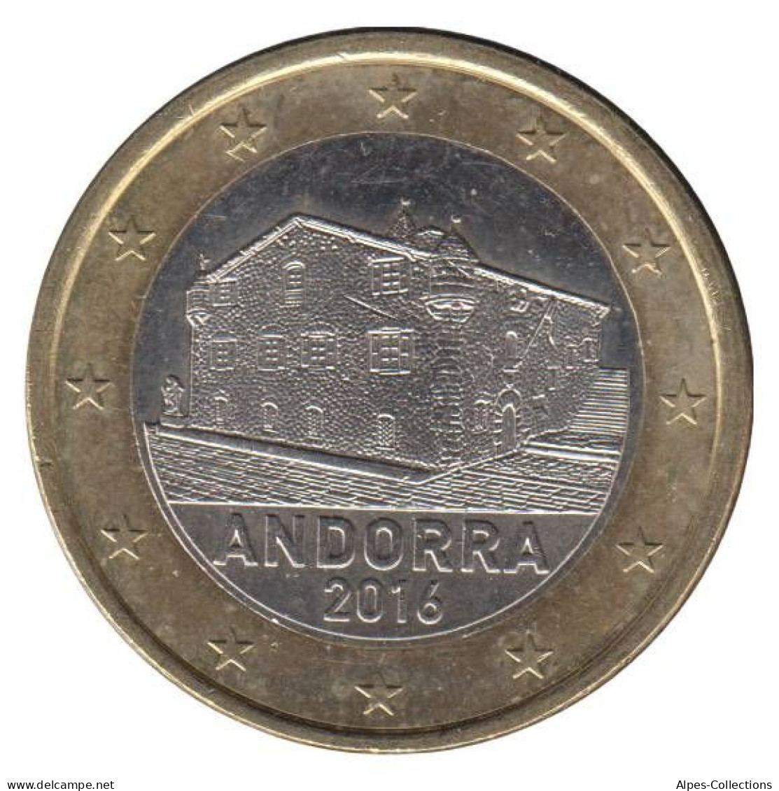 AN10016.1 - ANDORRE - 1 Euro - 2016 - Andorra