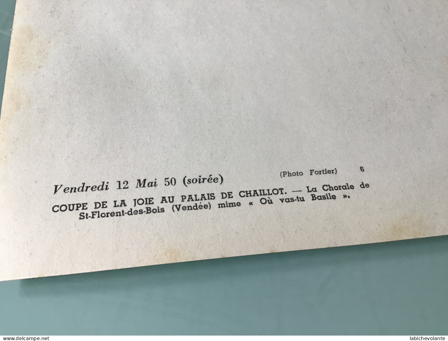 Congrés Jeunesse Agricole Catholique 12 Mai 1950 ( Soirée ) - ( Photo Fortier ) - Ohne Zuordnung