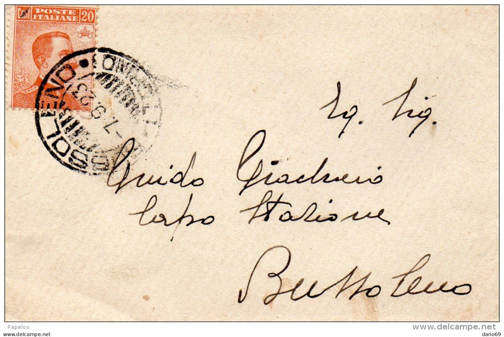 1923 LETTERA CON ANNULLO BUSSOLENO    TORINO - Storia Postale