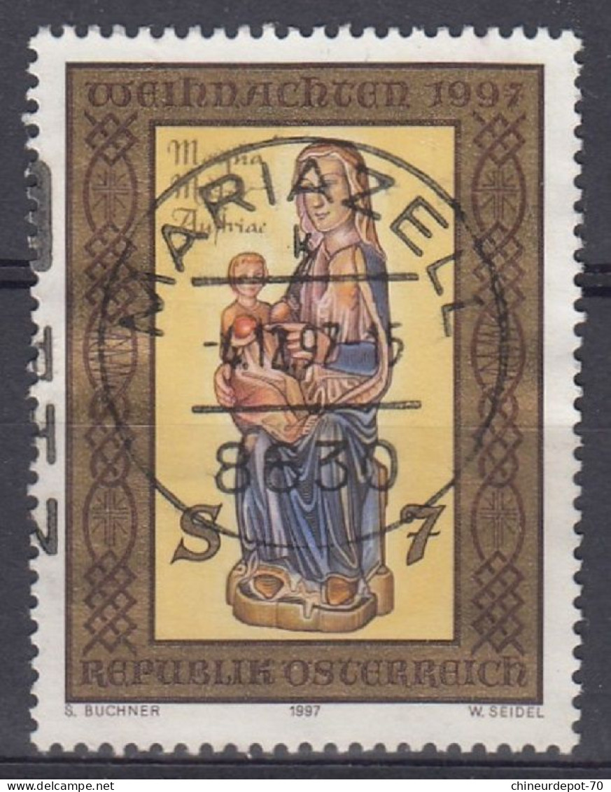 Weihnachten 1997 Auriac 8630 CACHET MARIAZELL - Gebruikt