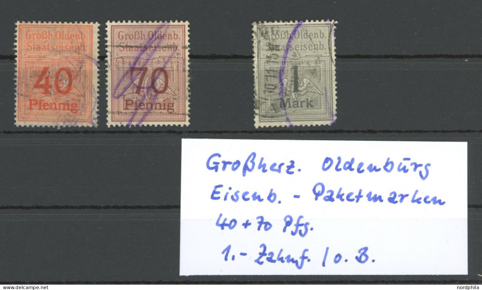 SAMMLUNGEN,LOTS O, , 9 Verschiedene Werte Eisenbahn-Paketmarken Und 2 Werte NDP Telegrafenmarken, Etwas Unterschiedliche - Collections