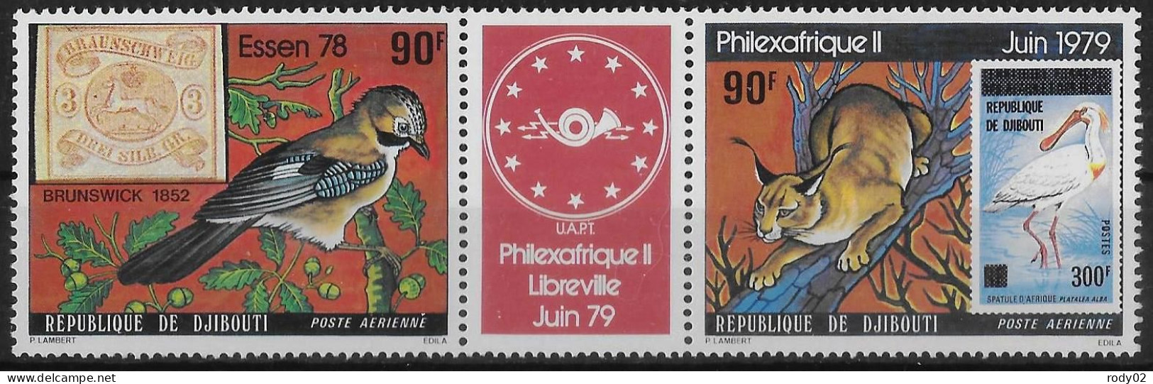 DJIBOUTI - PHILEXAFRIQUE II - FAUNE - PA 128A - NEUF** MNH - Yibuti (1977-...)