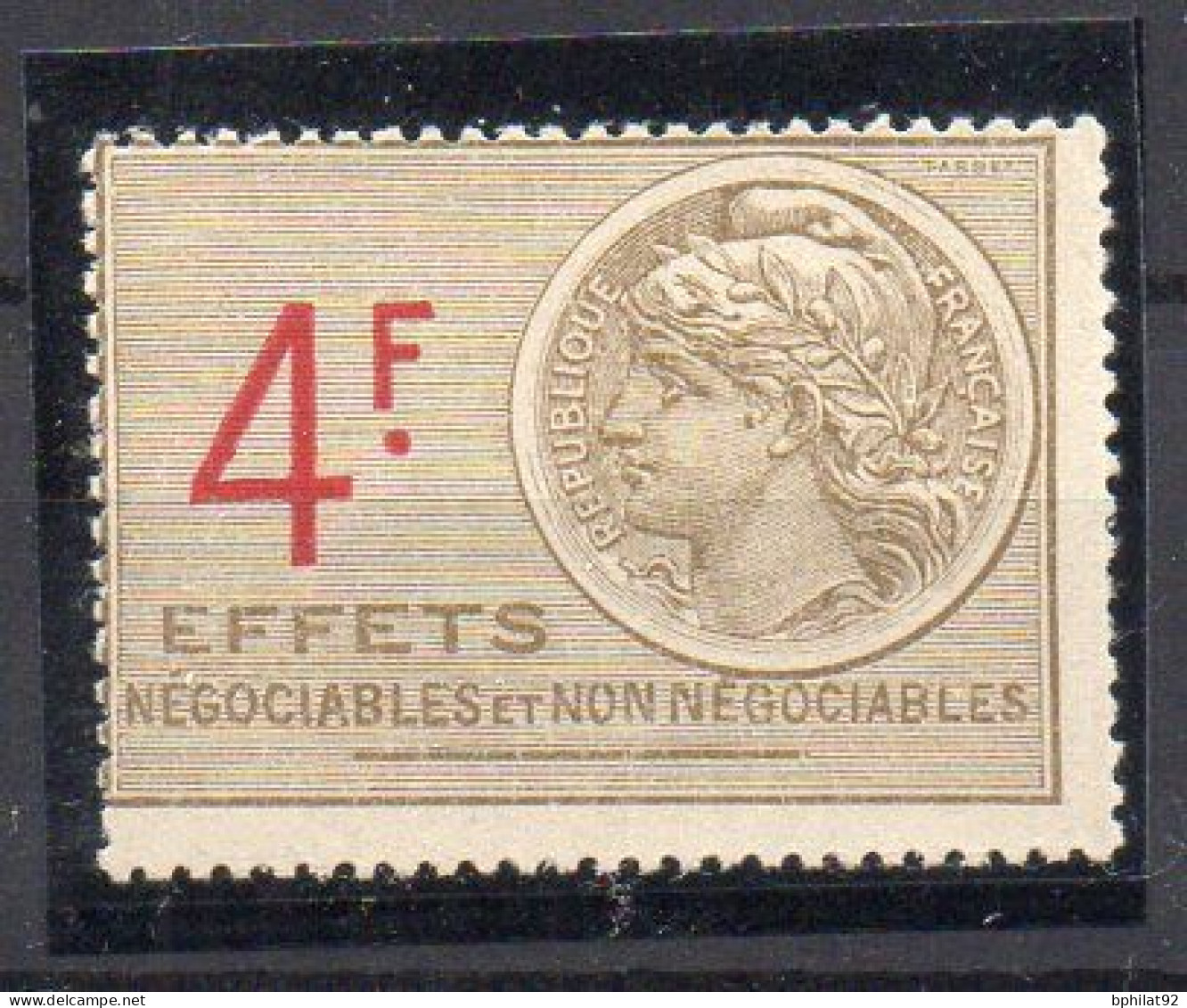 !!! FISCAL, EFFETS DE COMMERCE N°471A CHIFFRE 4 FERME NEUF * - Stamps