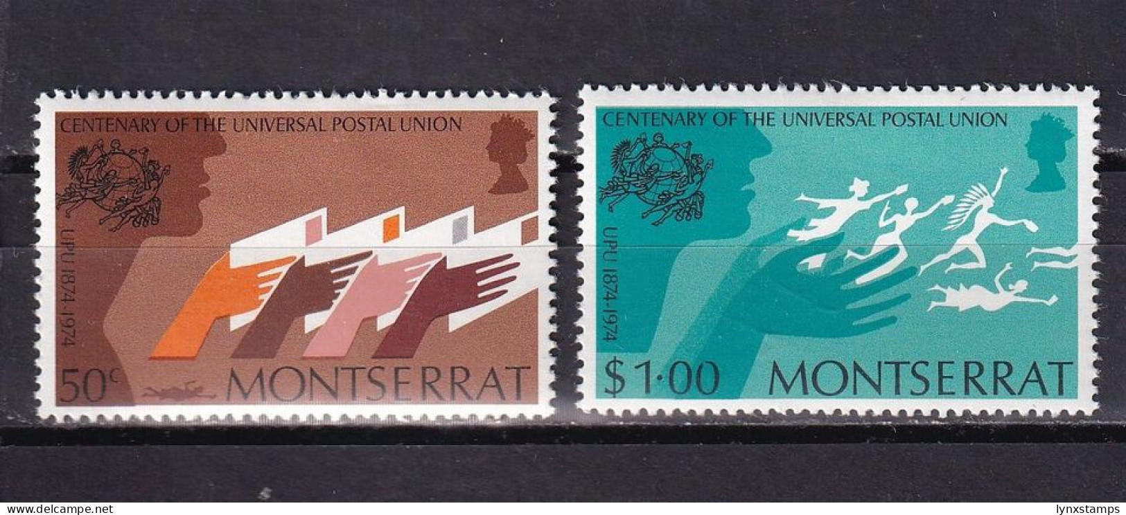 LI07 Montserrat 1974 The 100th Anniversary Of Universal Postal Union Full Set - Montserrat