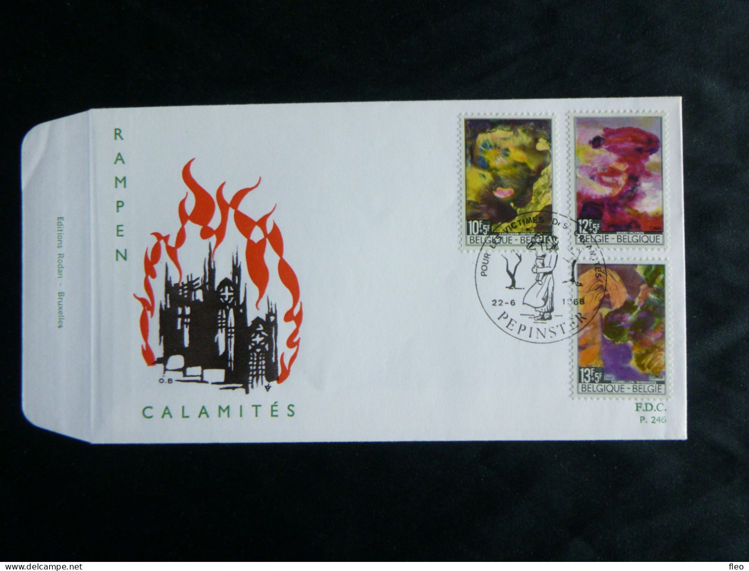 1968 1463 1464 & 1465 FDC  (Pepinster) : " Rampen / Calamités  " - 1961-1970