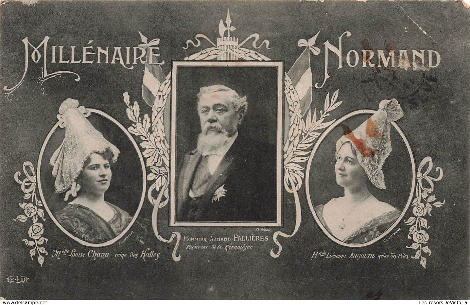 CELEBRITES - Artistes - Mr Armand Fallières - Mme Louise Ghanu - Millénaire Normand - Carte Postale Ancienne - Artistes