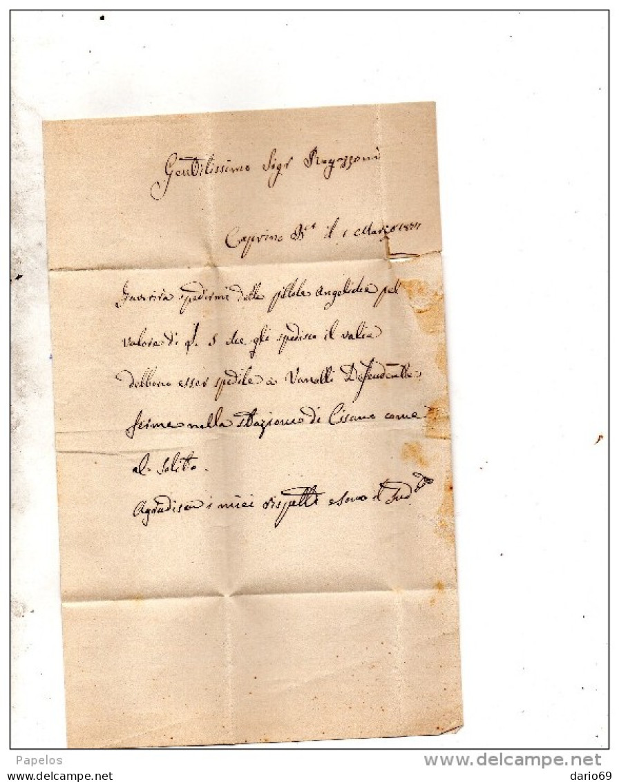 1877  LETTERA CON ANNULLO CAPRINO BERGAMASCO BERGAMO - Poststempel