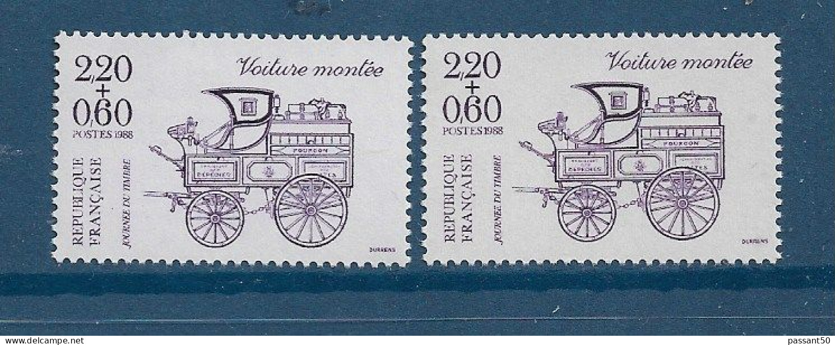 Voiture Montée YT 2525 + B : Foncé + Extra Pâle. Superbe, Voir Le Scan. Cotes YT : 1.10 € + 3 € = 4.10 €. - Nuevos