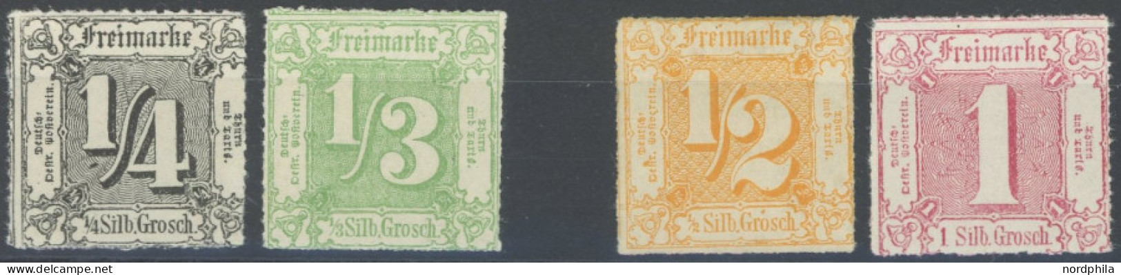 THURN Und TAXIS 35/6 ,37/8 , 1865, 1/4 - 1 Sgr., 4 Werte Pracht, Mi. 127.- - Other & Unclassified