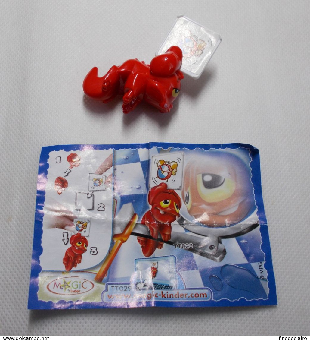 Kinder - Messager Gargouille Rouge - TT029 - Avec BPZ - Steckfiguren