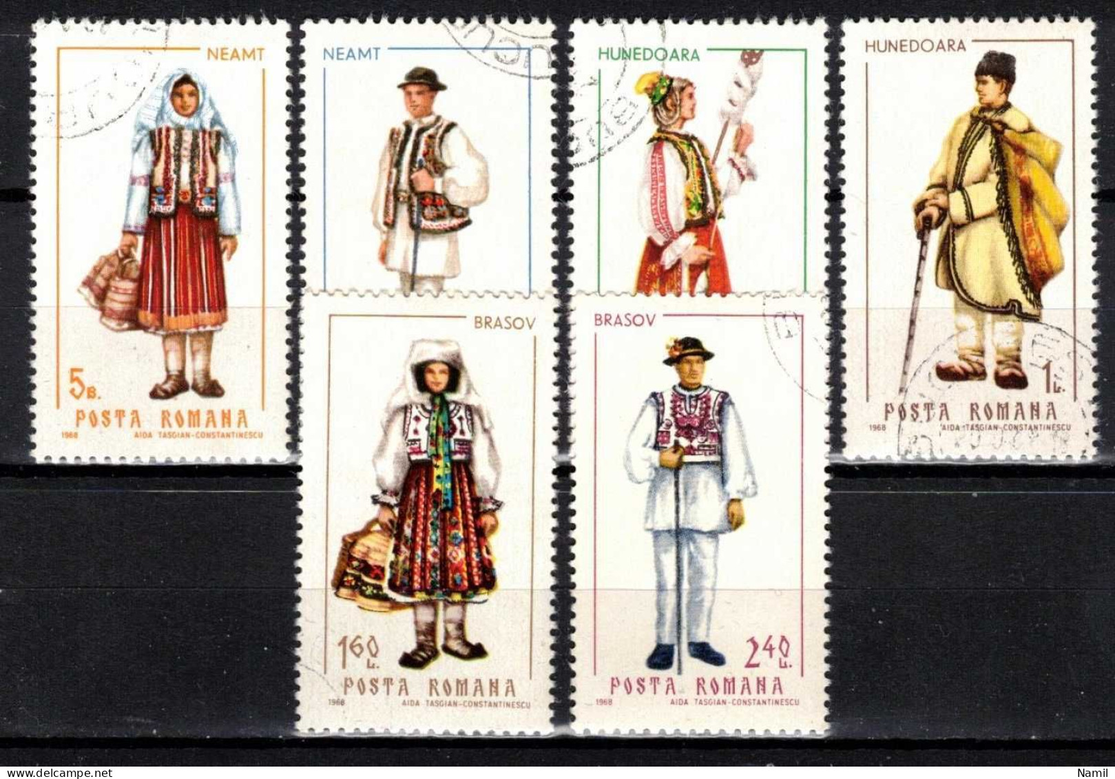 Roumanie 1968 Mi 2732-7 (Yv 2434-9), Obliteré - Used Stamps