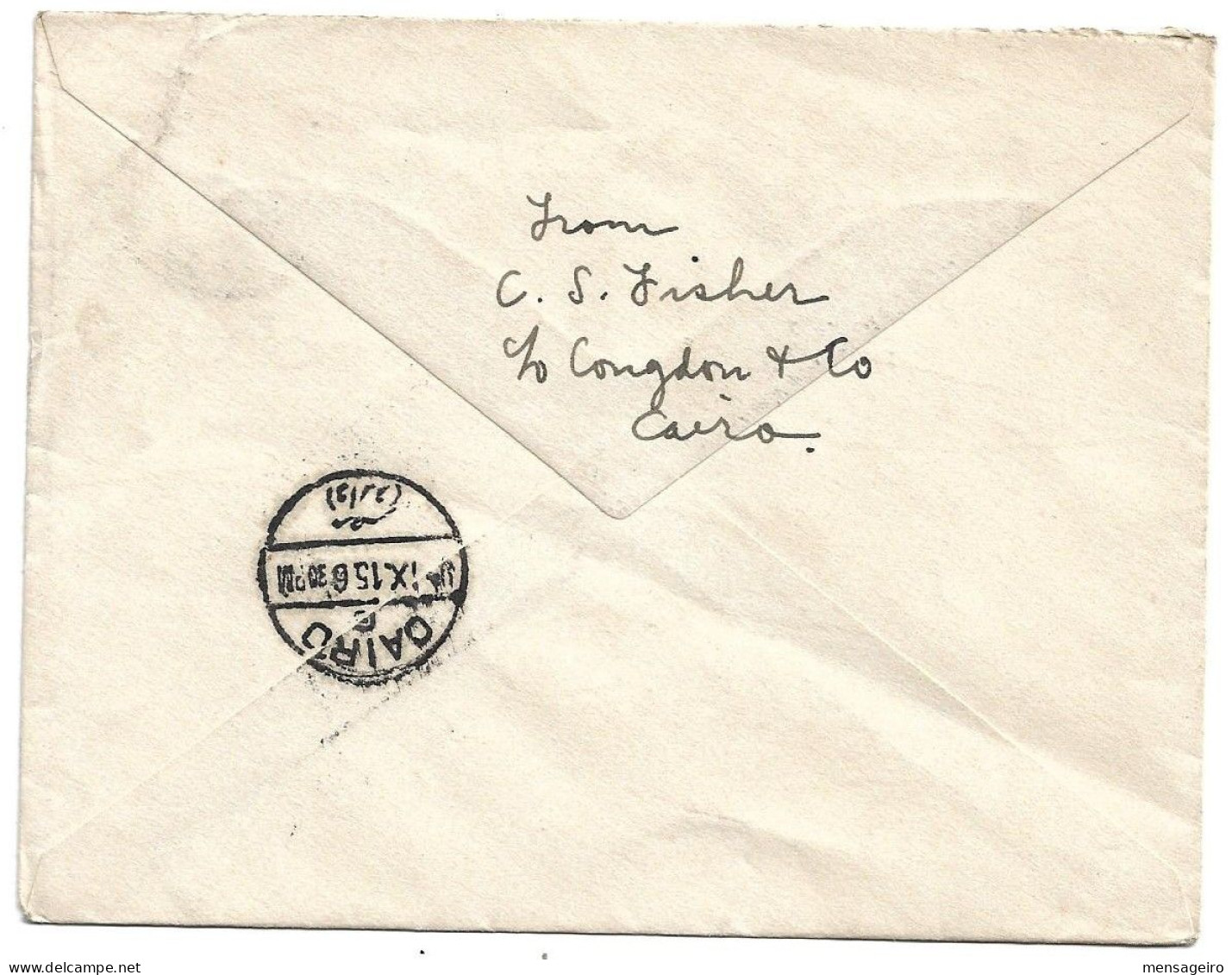 (C04) 1P. STATIONERY COVER GIZA => FRANCE 1915 - 1866-1914 Khedivato De Egipto