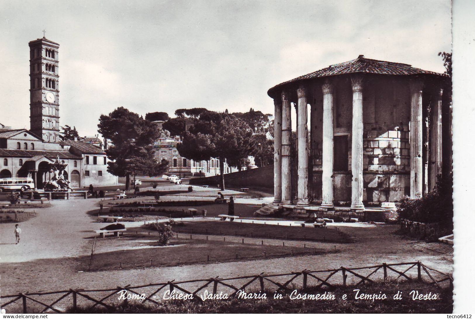 Roma - Chiesa Santa Maria In Cosmedin E Tempio Di Vesta - Non Viaggiata - Kerken