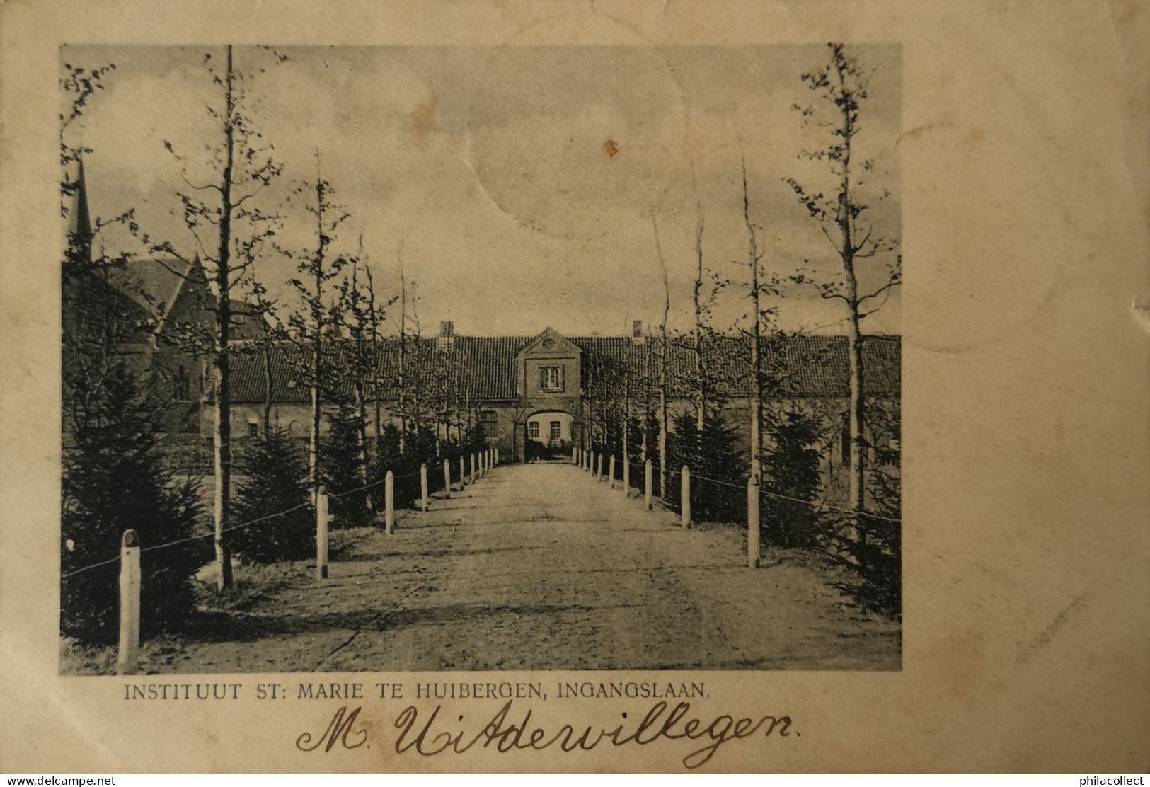 Huijbergen (Gem. Woensdrecht) Instituut St. Marie (Ingangslaan) 1903 - Sonstige & Ohne Zuordnung